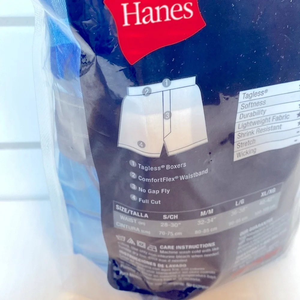NWT 4-Pack Hanes Boxers Small